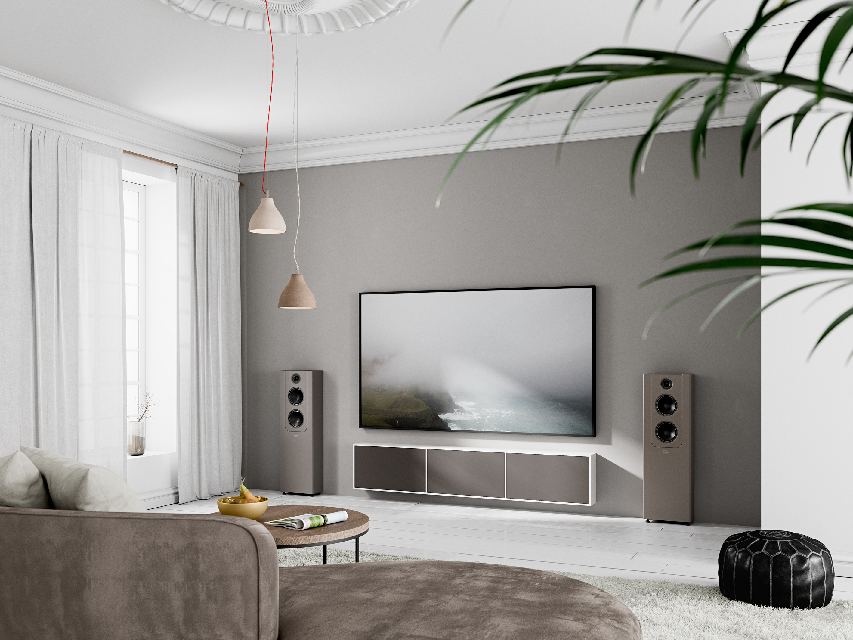 FR-2 Speakers in Luxury Living Room