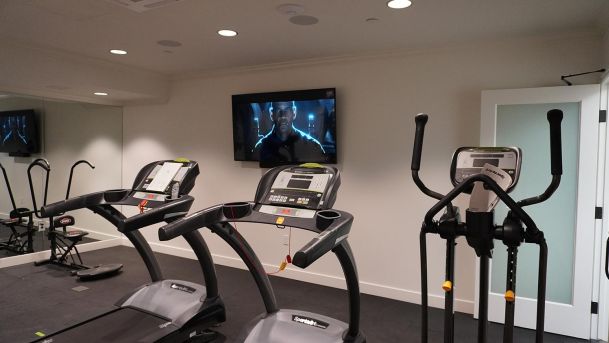 Workout Room At Car Barn