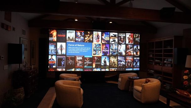 Kaleidescape Home Theater On Glazer Screen