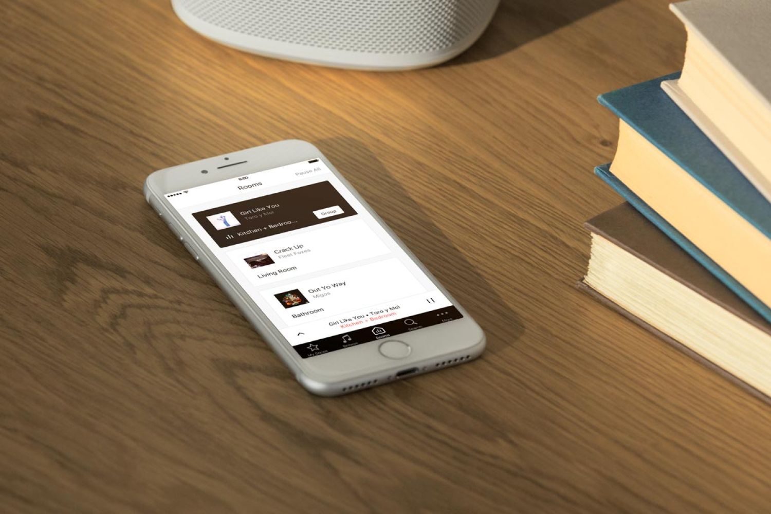 Control everything on the app
